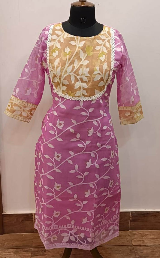 Resham Jamdani Kurti SN2025WPRJ135