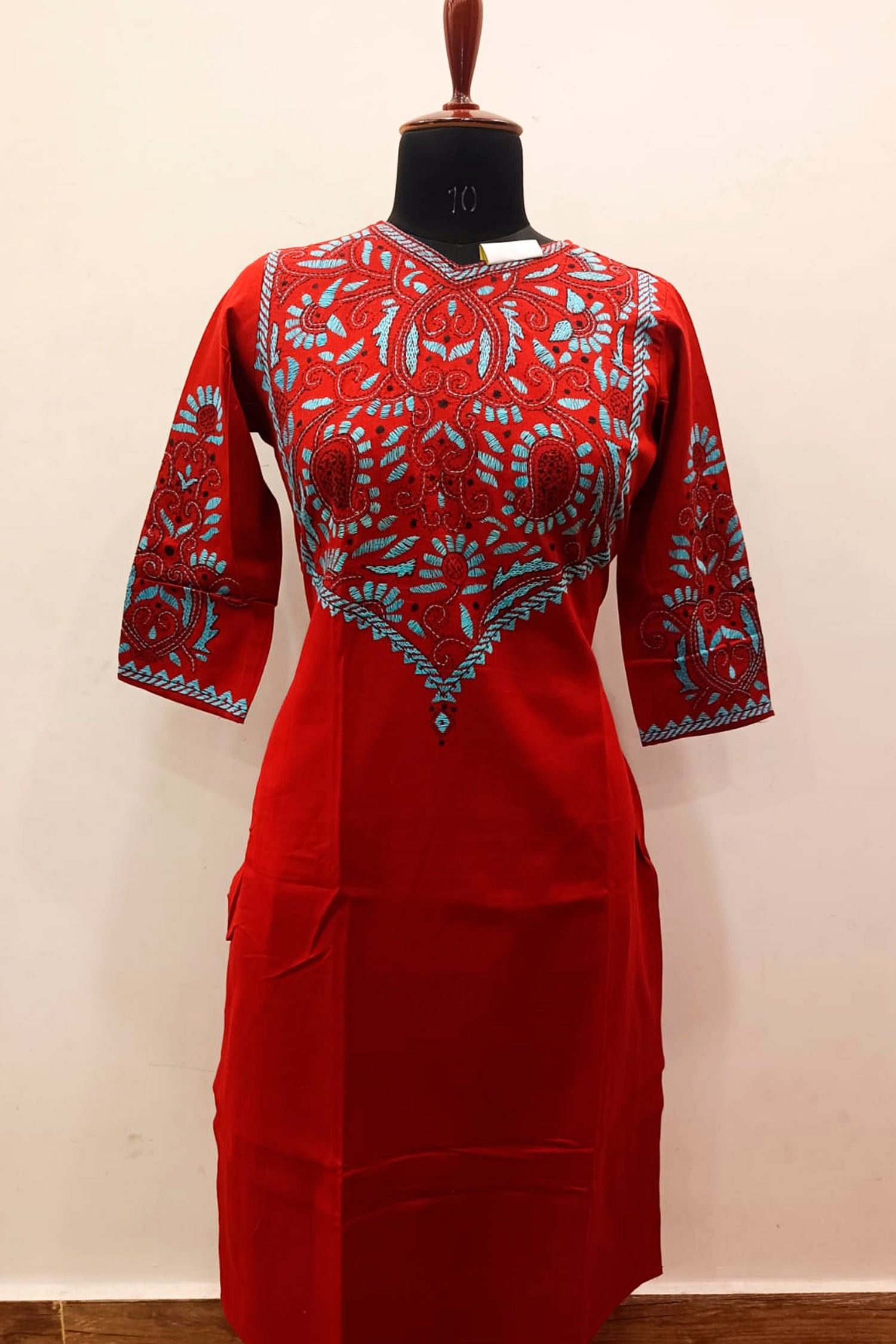 Pure Cotton Kurti With Exclusive Kantha Work SN2026WPCK150