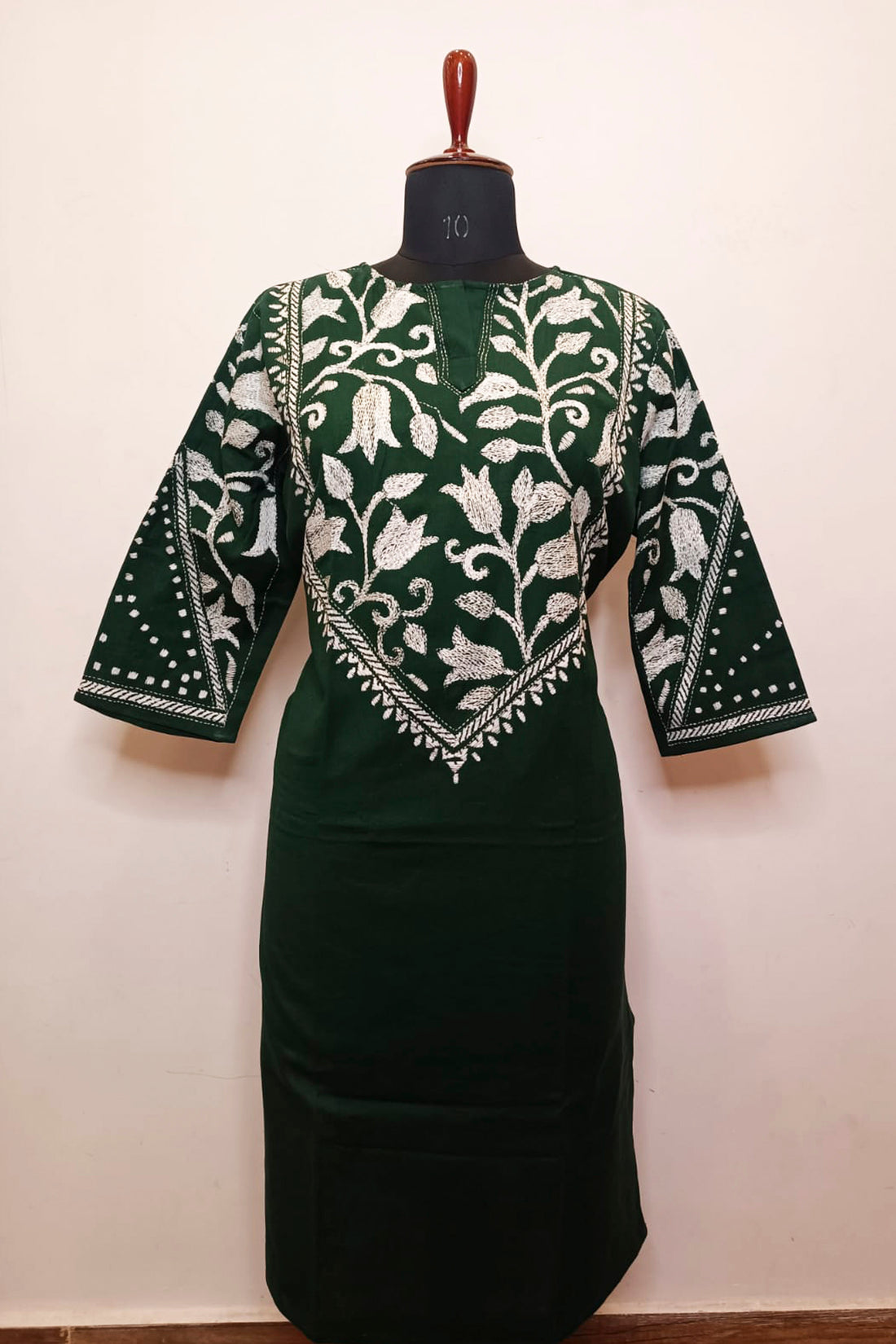 Pure Cotton Kurti With Exclusive Kantha Work SN2026WPCK152