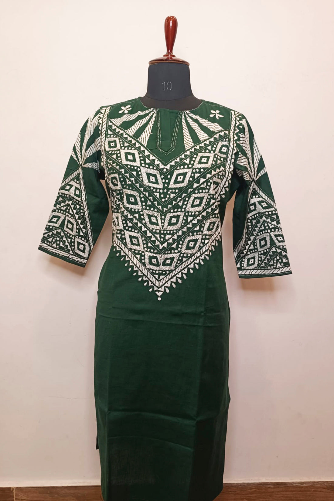 Pure Cotton Kurti With Exclusive Kantha Work SN2026WPCK155