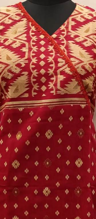 Resham Jamdani Kurti SN2023WPRJ102