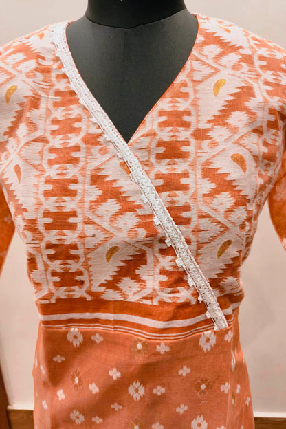 Resham Jamdani Kurti SN26WPRJ179