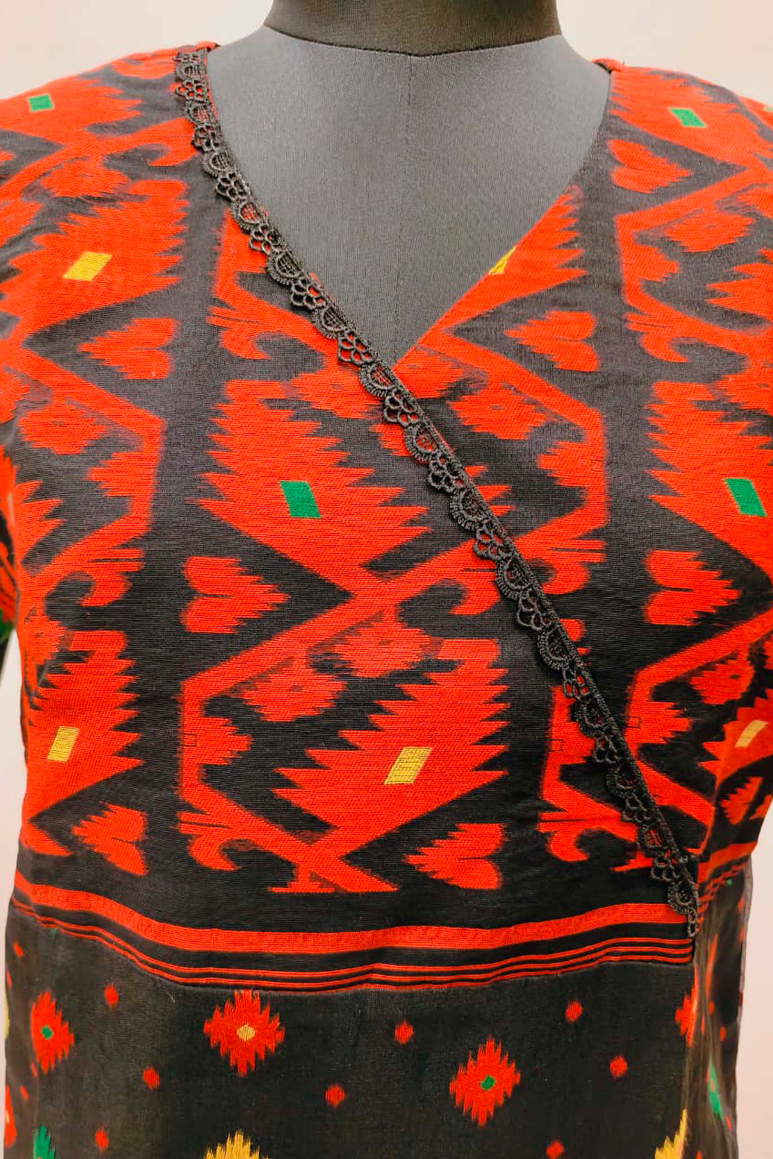 Resham Jamdani Kurti SN26WPRJ181