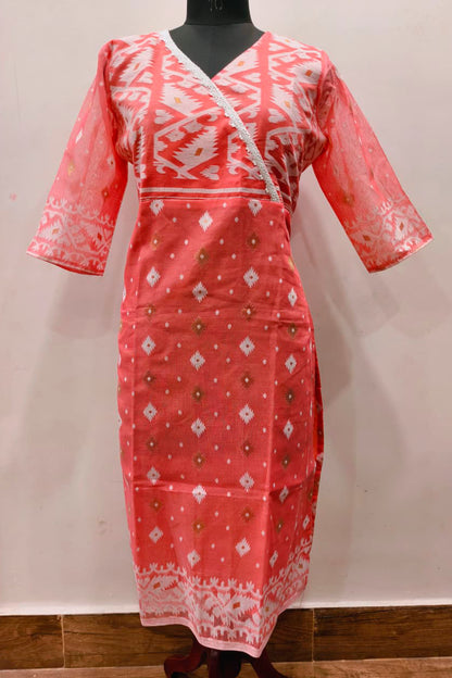 Resham Jamdani Kurti SN26WPRJ182