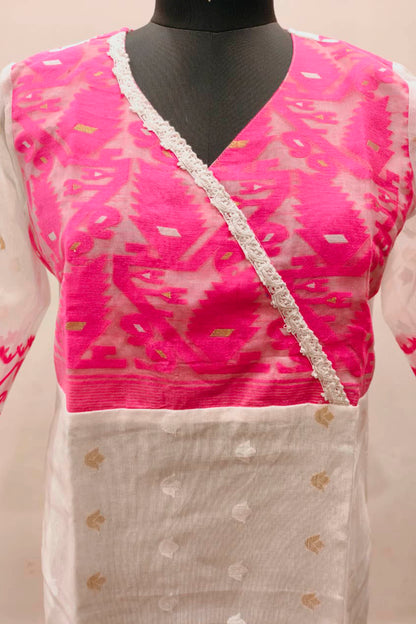 Resham Jamdani Kurti SN26WPRJ183