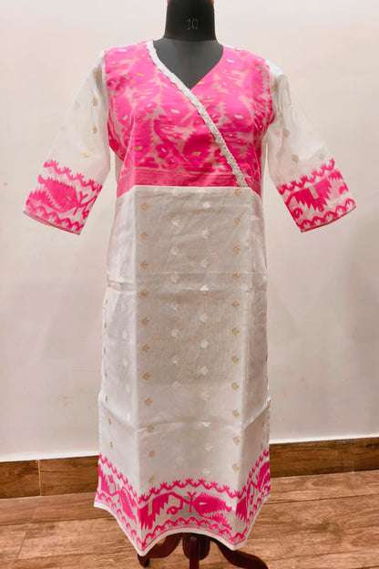 Resham Jamdani Kurti SN26WPRJ183