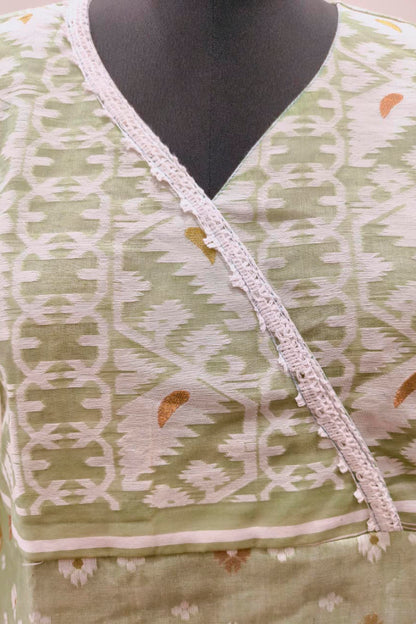 Resham Jamdani Kurti SN26WPRJ184