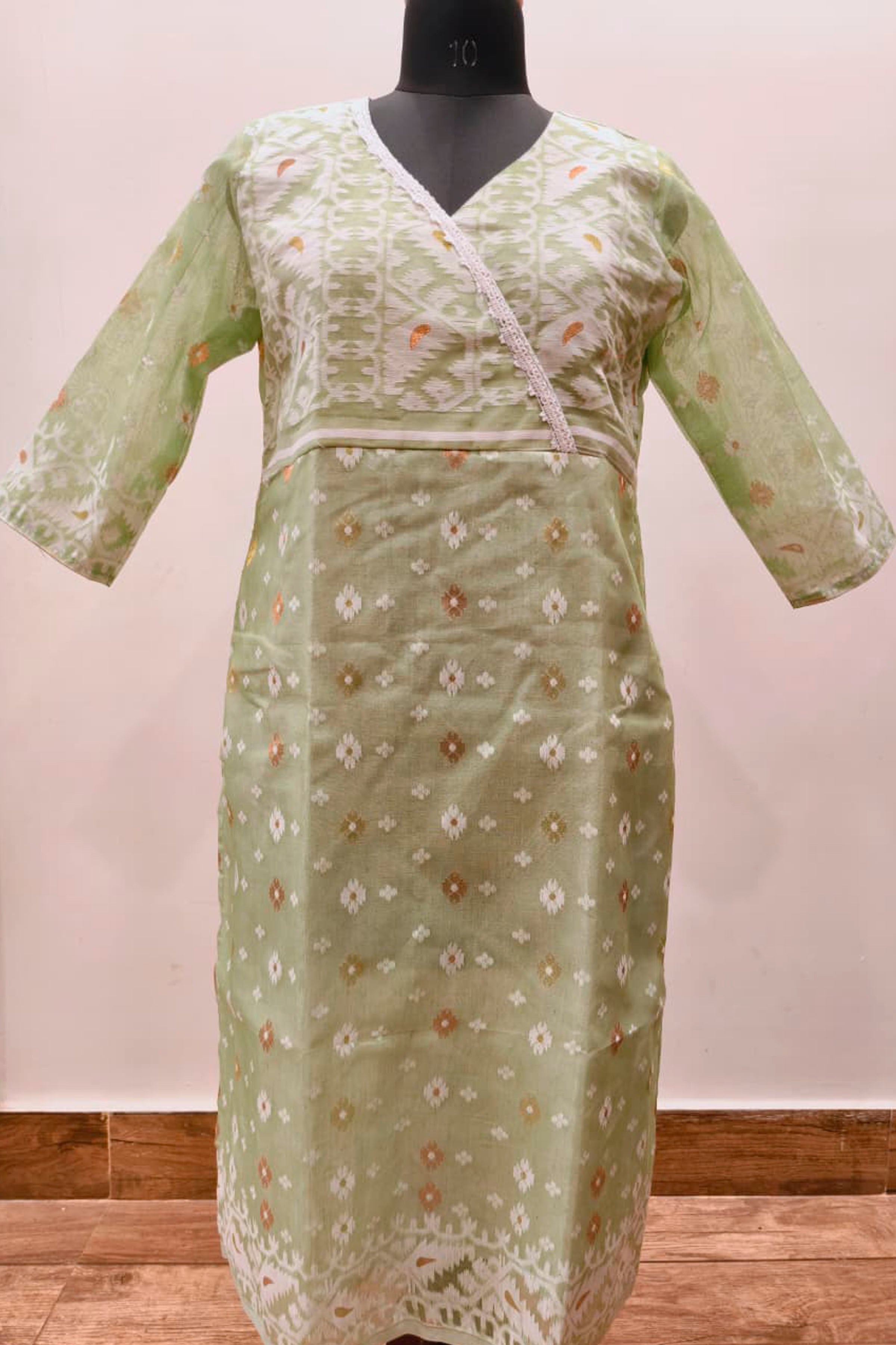 Resham Jamdani Kurti SN26WPRJ184