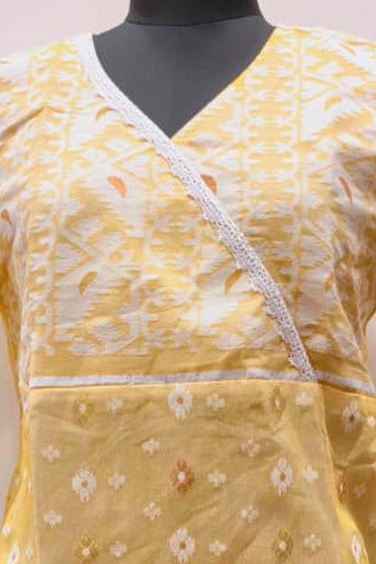 Resham Jamdani Kurti SN26WPRJ187