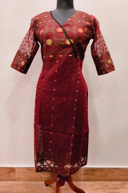 Resham Jamdani Kurti SN26WPRJ188