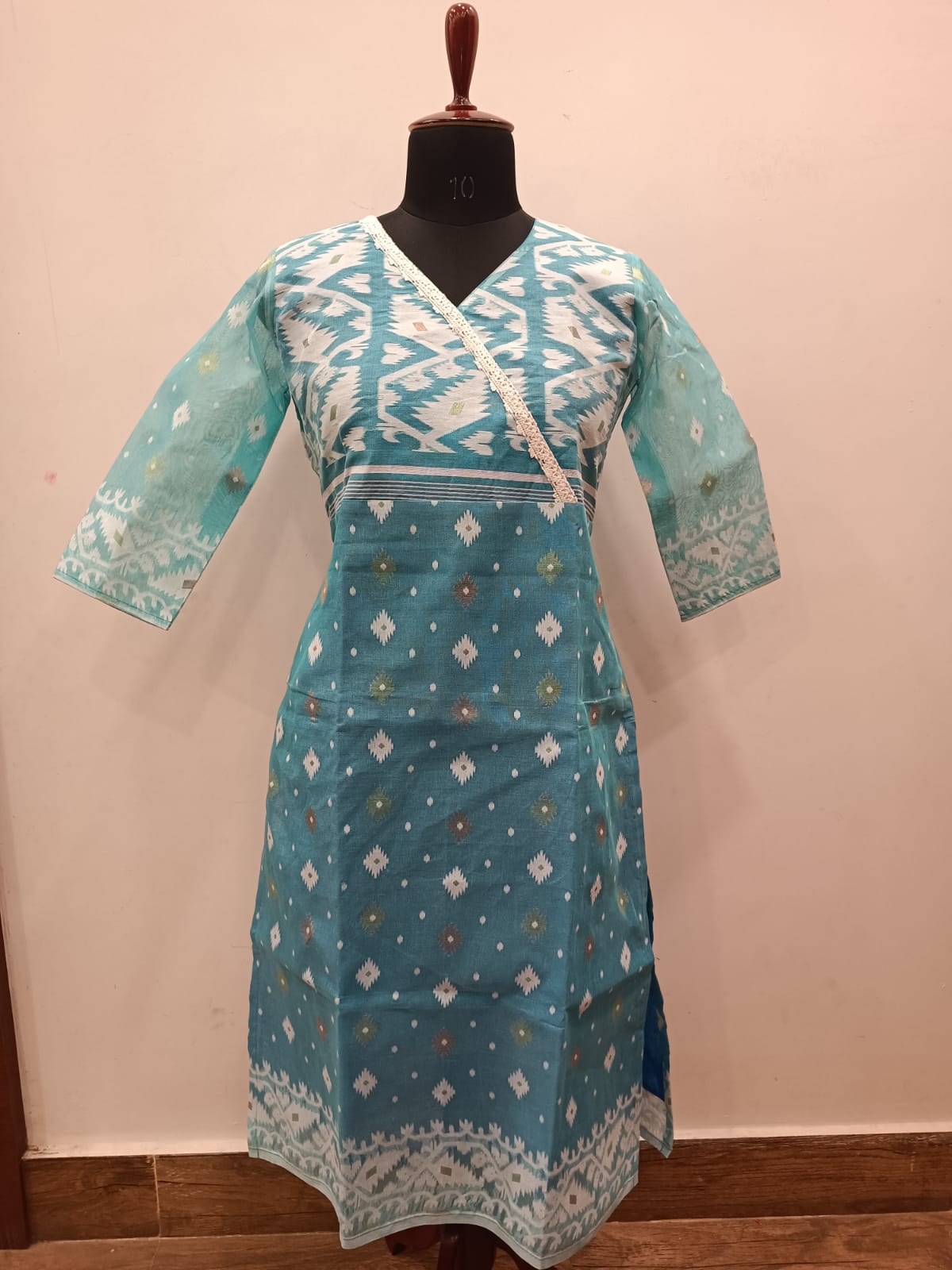 Resham Jamdani Kurti SN26WPRJ191
