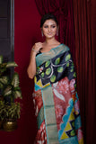 Pure Zari Tussar Hand Painted Saree SN20228095