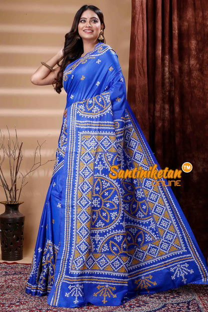 Pure Bangalore Silk Gujrati Stitch Saree SN202310658