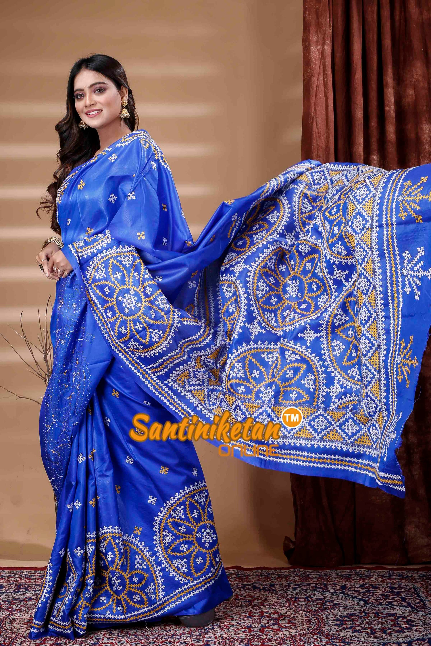 Pure Bangalore Silk Gujrati Stitch Saree SN202310658