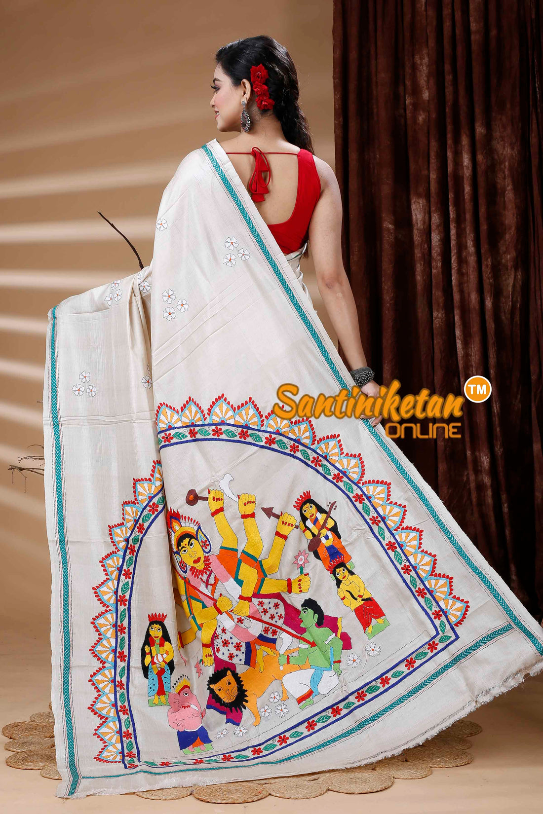 Gachi Tussar Silk Kantha Stitch Saree SN202311554