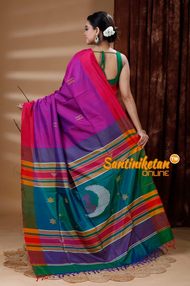 Bishnupur Katan Silk Saree With Kalakhetra Work SN202312402