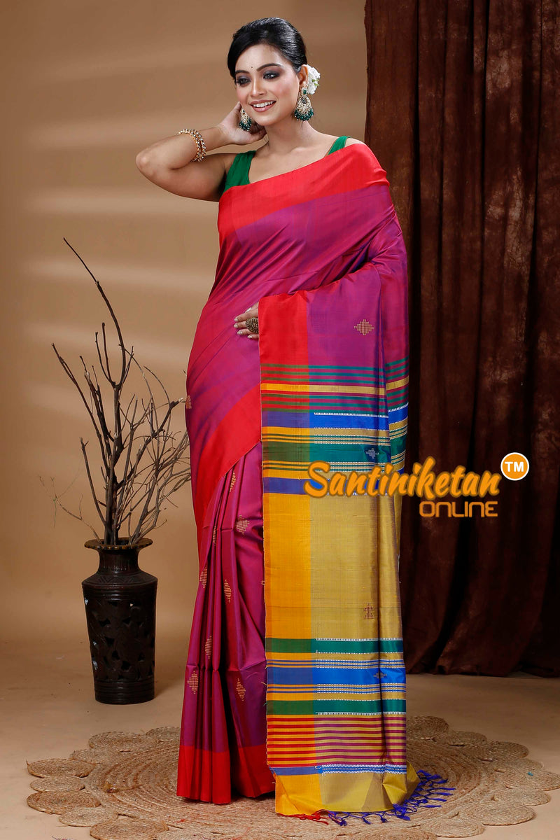 Bishnupur Katan Silk Saree With Kalakhetra Work SN202312427
