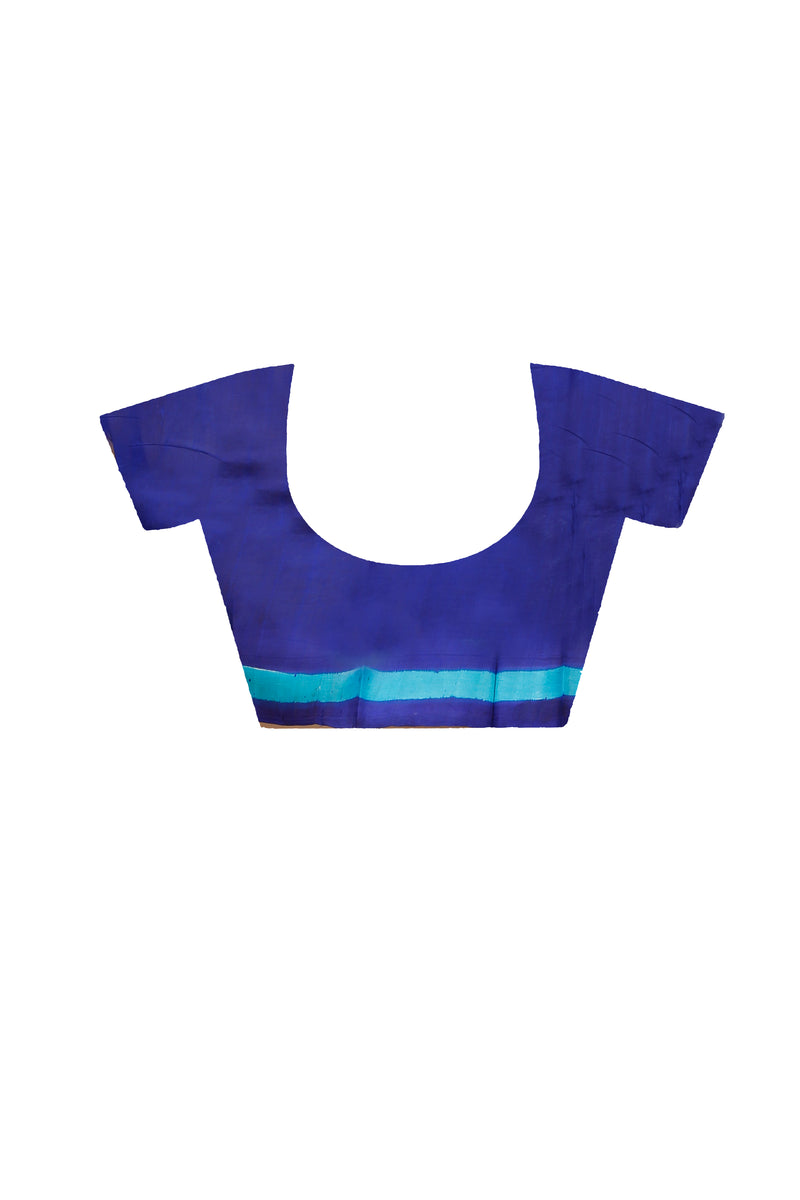 Hand Block On Murshidabad Silk SN202313410