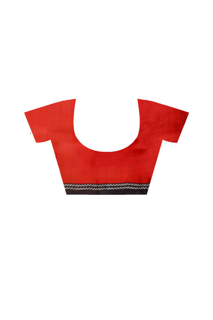 Ajrakh Hand Block On Murshidabad Silk SN202415301