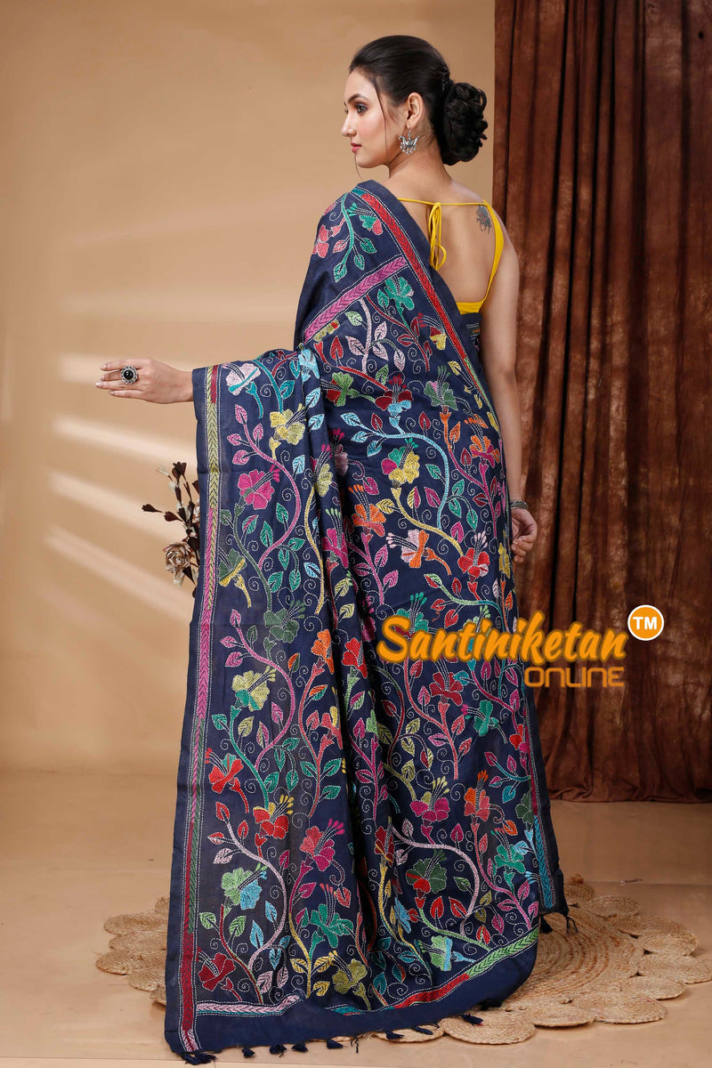 Pure Soft Cotton Kantha Stitch (Hand Embroidery) Saree SN202415422