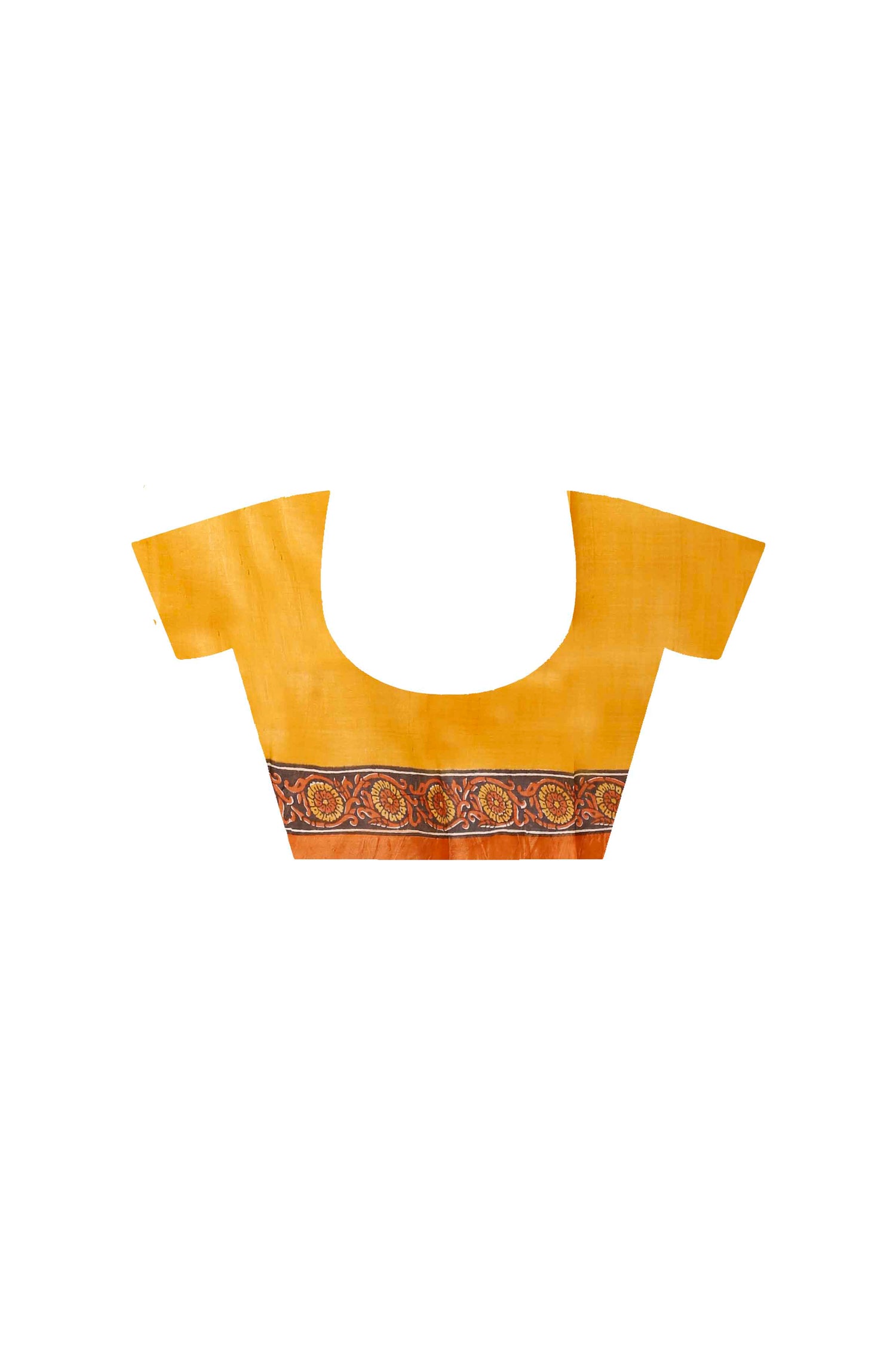 Pure Zari Tussar Hand Block Painted Saree SNN202416098