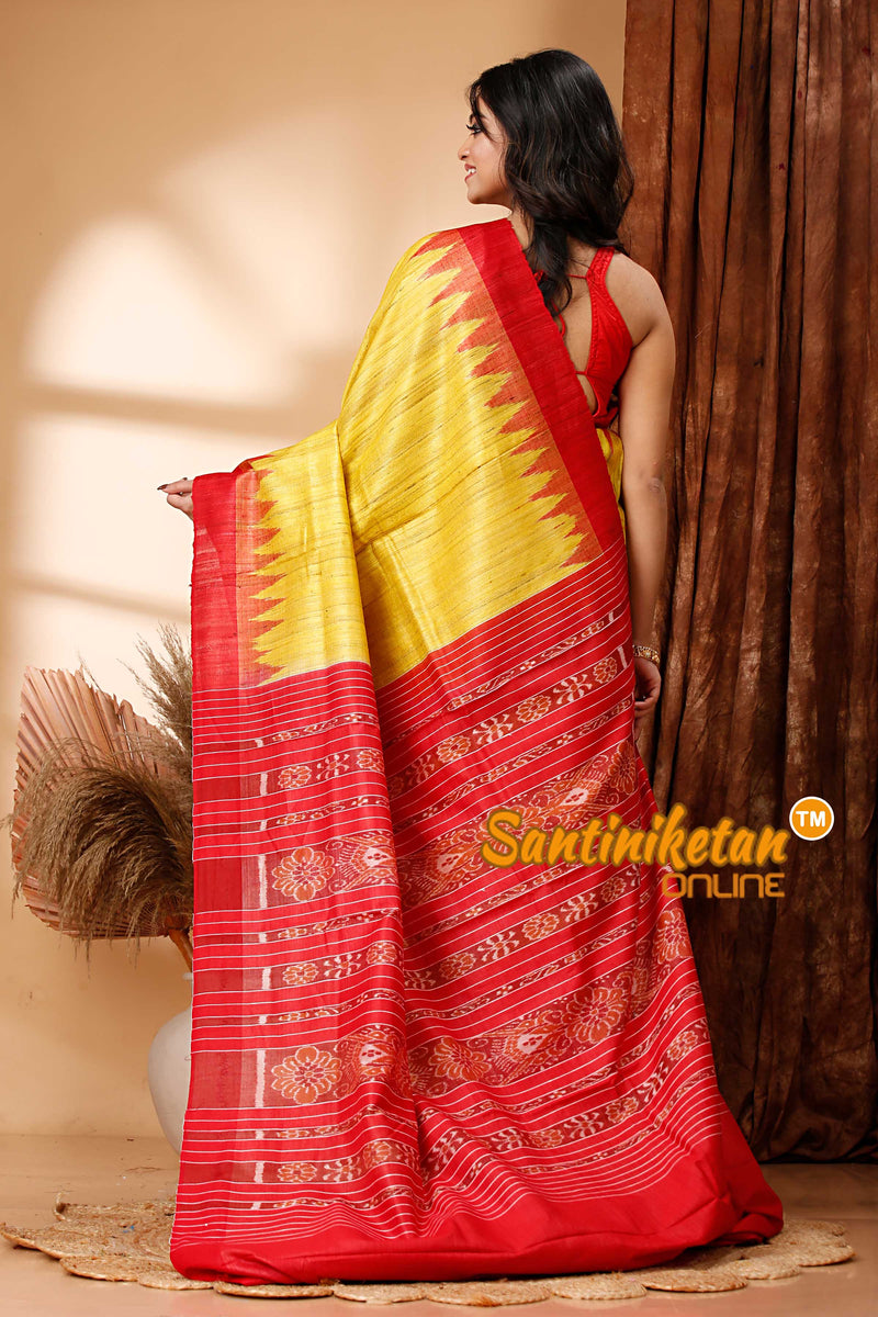 Pure Ghicha Tussar Traditional Odisha Ikkat Saree SN202417826