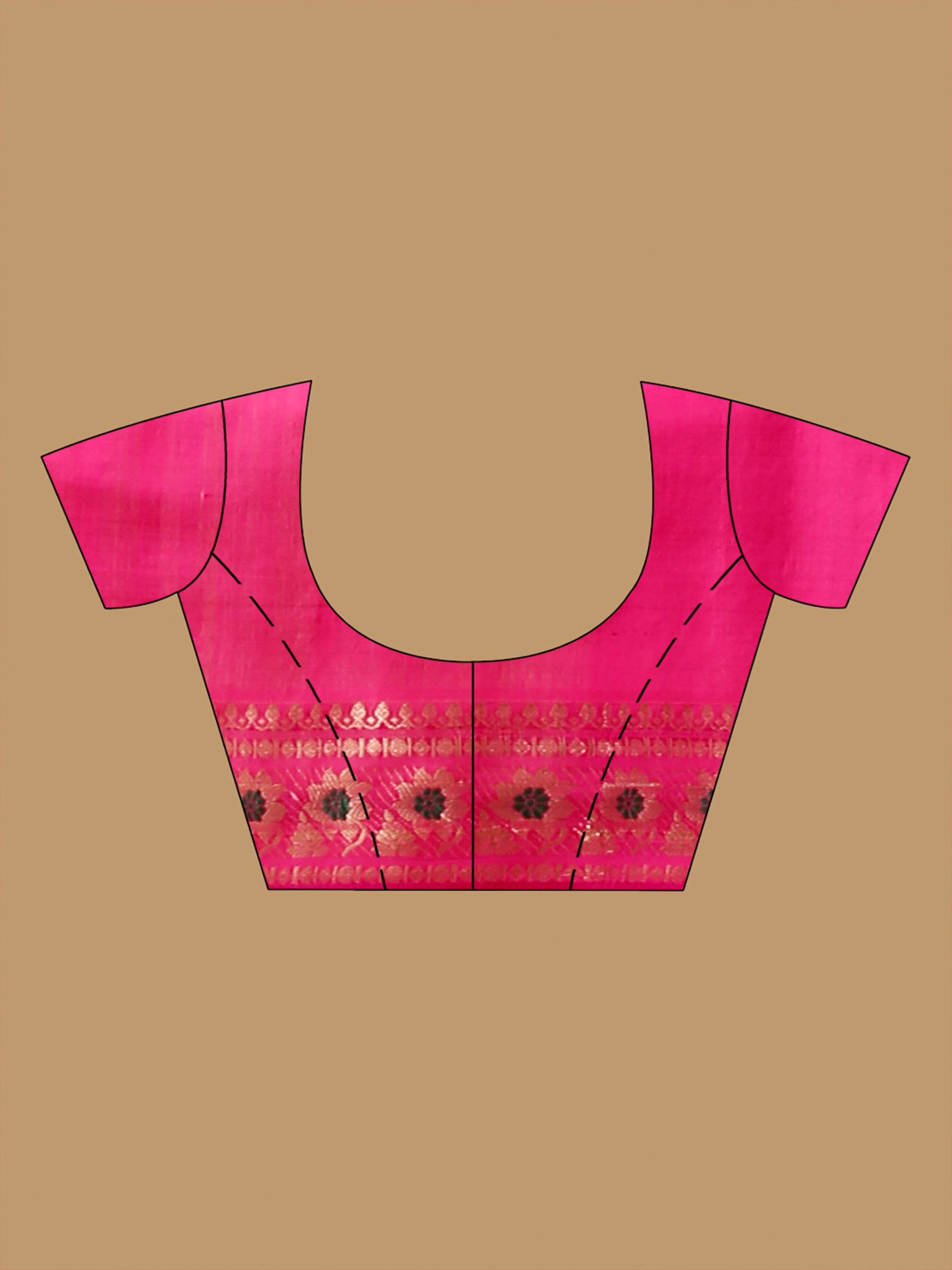 Katan Silk Bomkai Saree with Blouse SN202417975