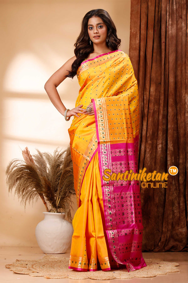 Katan Silk Bomkai Saree with Blouse SN202418340