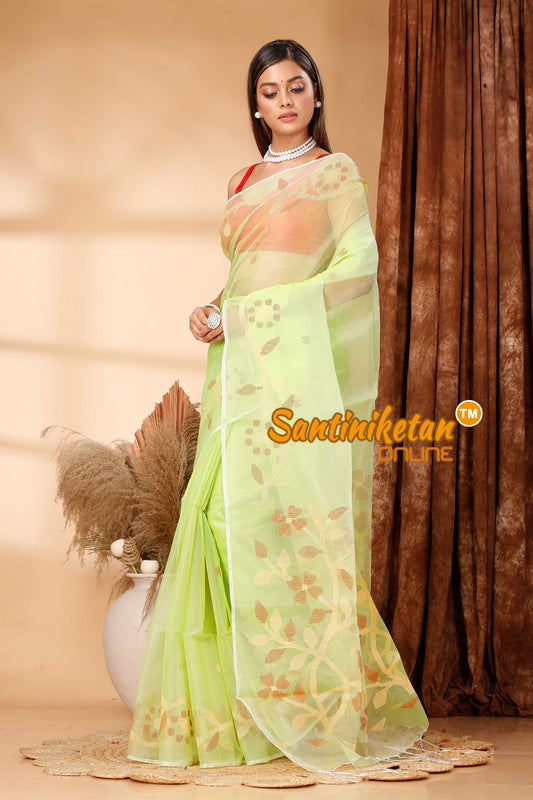 Resham Maslin Jamdani Saree SN202418661