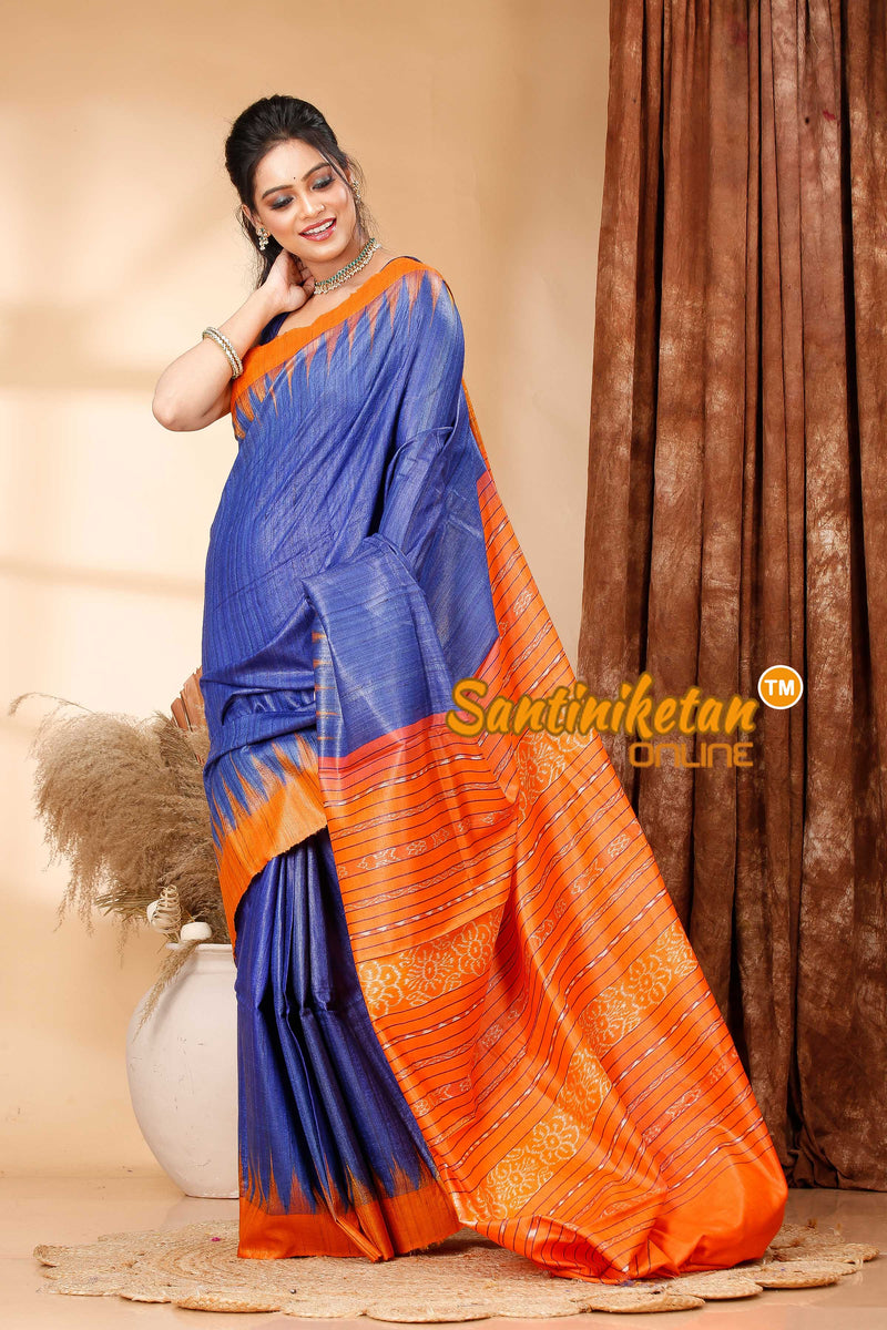 Pure Ghicha Tussar Traditional Odisha Ikkat Saree SN202419232