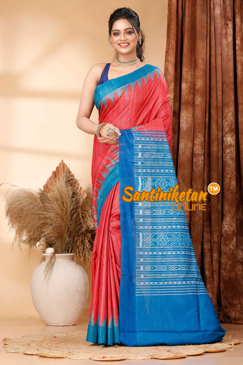 Pure Ghicha Tussar Traditional Odisha Ikkat Saree SN202419247