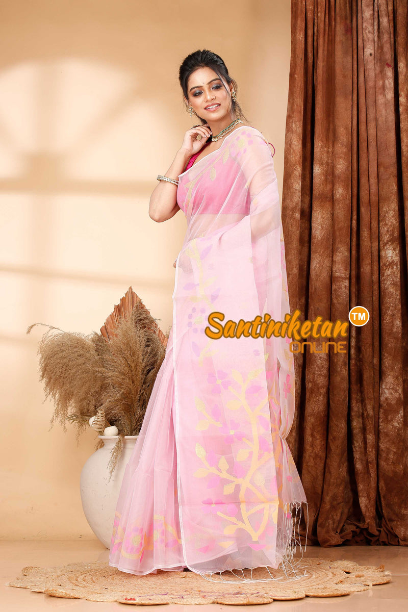 Resham Maslin Jamdani Saree SN202419424