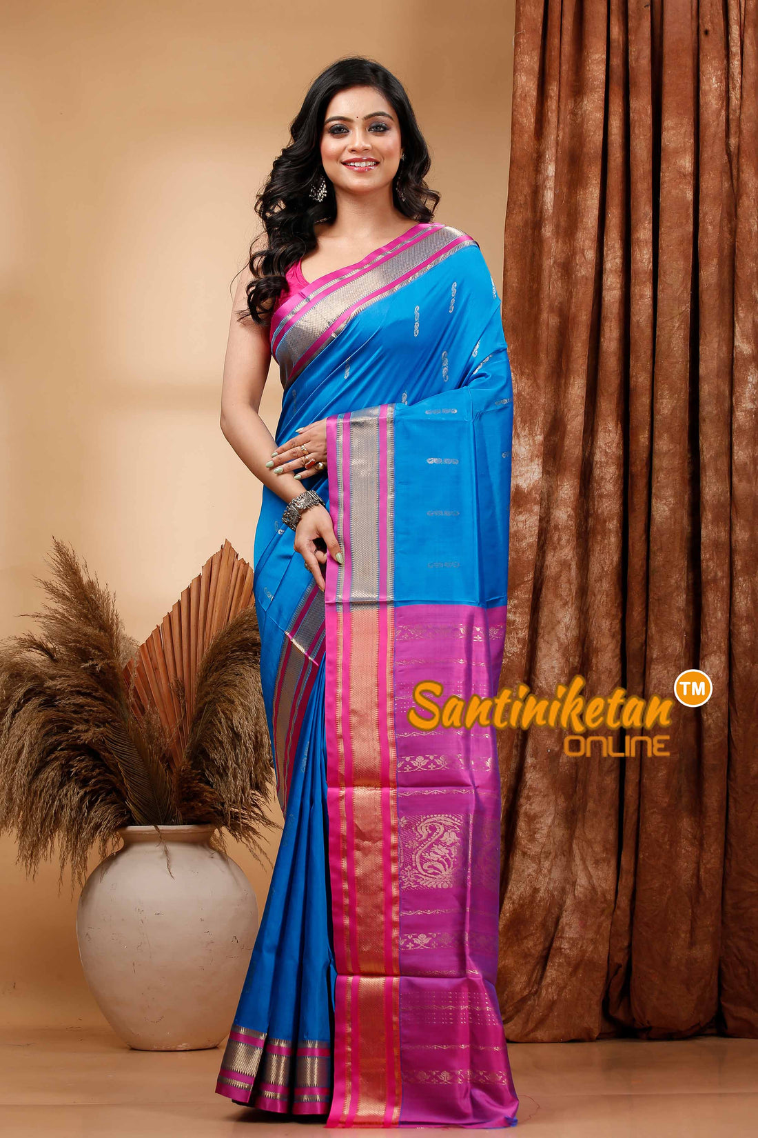 Kanjivaram Design Garad Silk Saree with Blouse SN202419996