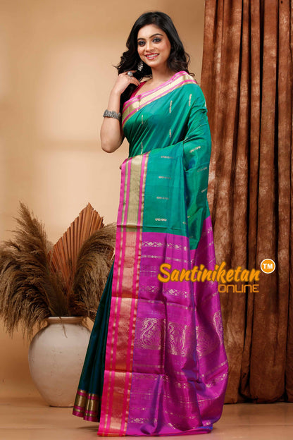 Kanjivaram Design Garad Silk Saree with Blouse SN202420001