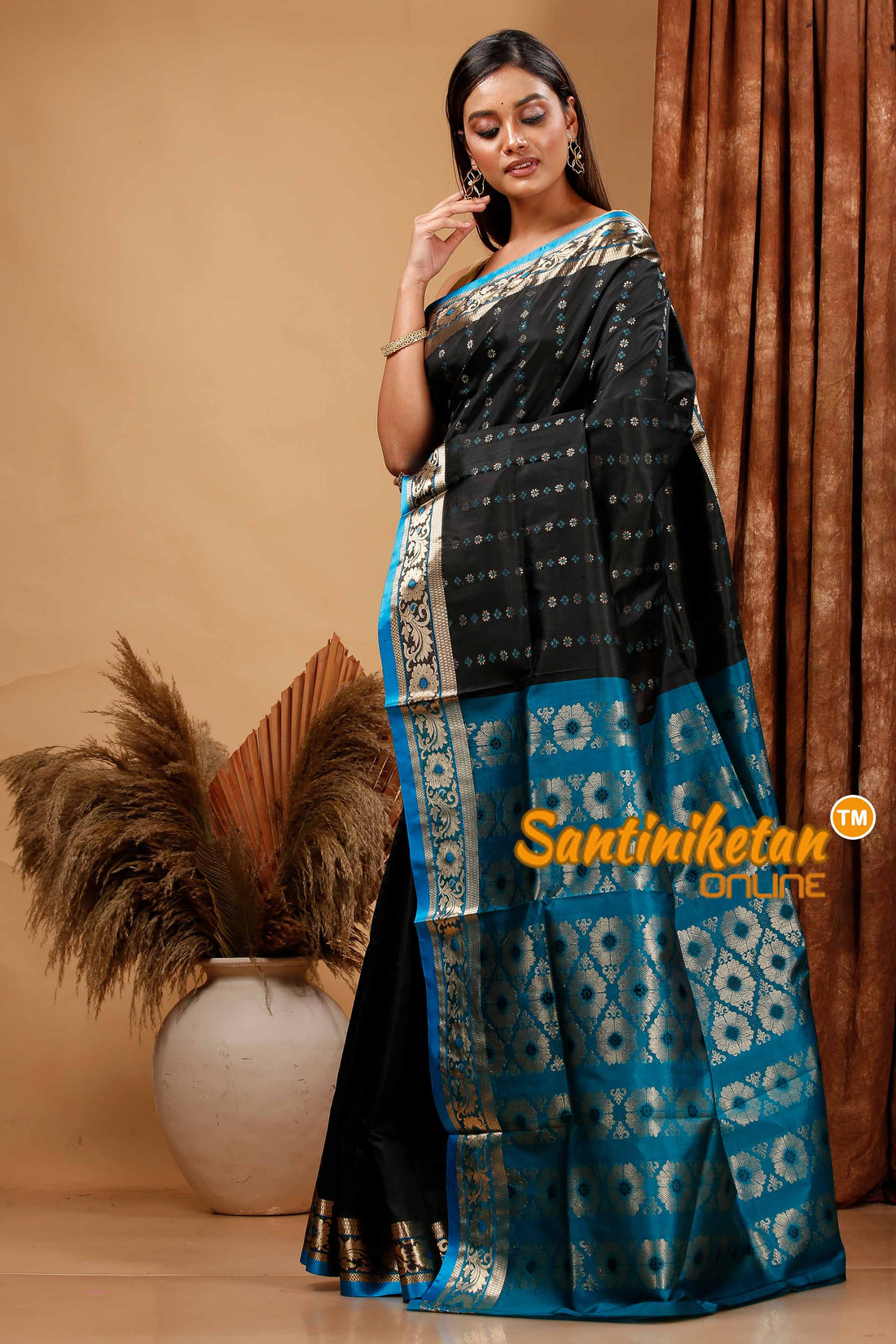 Katan Silk Bomkai Saree with Blouse SN202420367