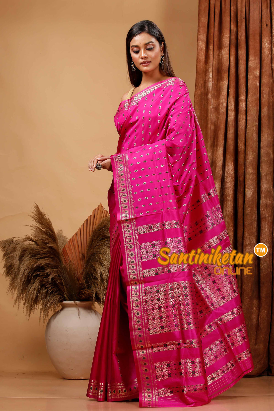 Katan Silk Bomkai Saree with Blouse SN202420372