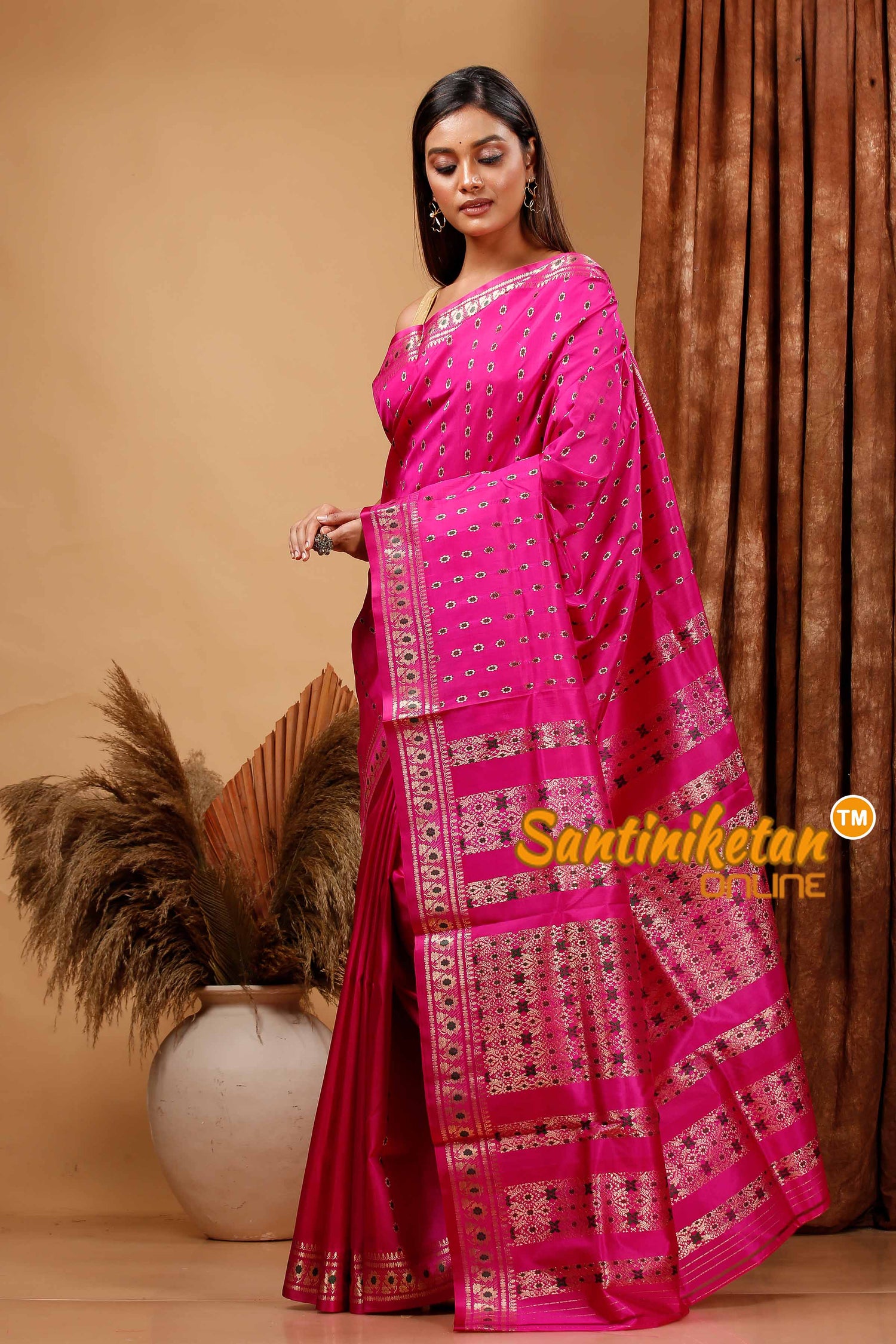 Katan Silk Bomkai Saree with Blouse SN202420372