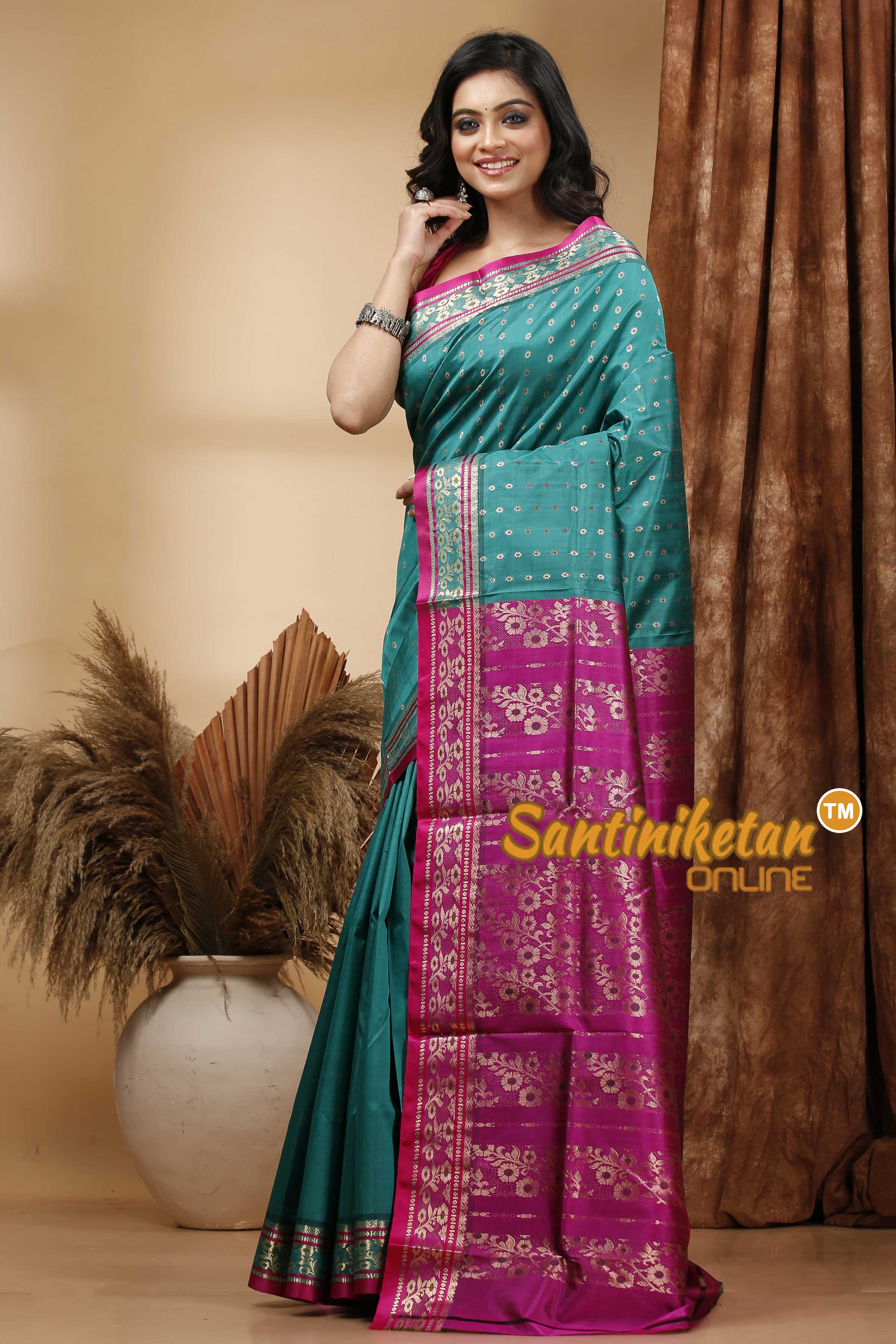 Katan Silk Bomkai Saree with Blouse SN202420442