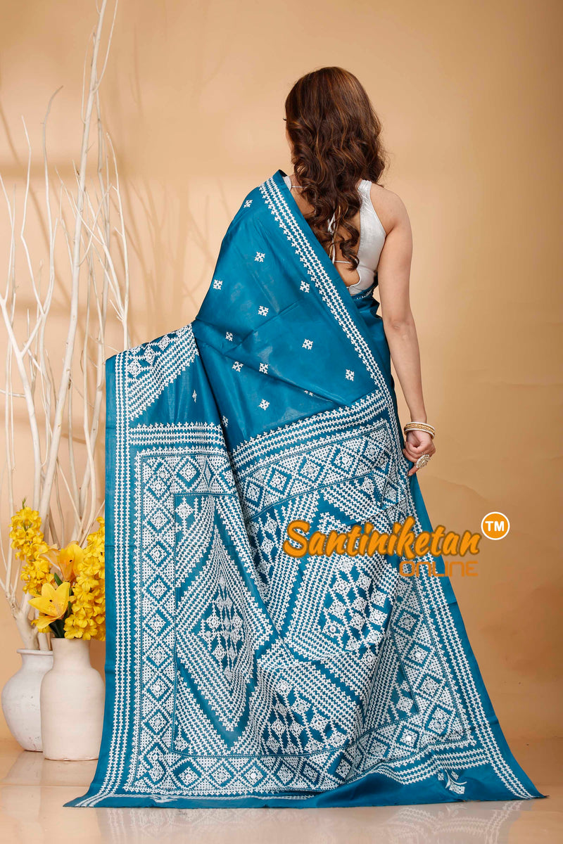 Pure Bangalore Silk Gujrati Stitch Saree SN202420895