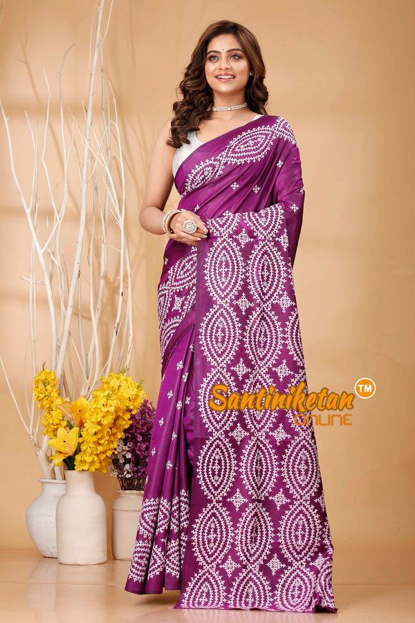 Pure Bangalore Silk Gujrati Stitch Saree SN202420901