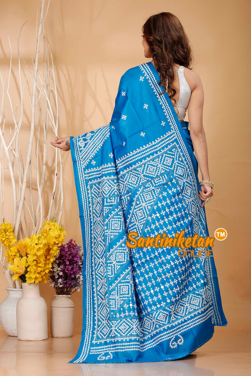 Pure Bangalore Silk Gujrati Stitch Saree SN202420917