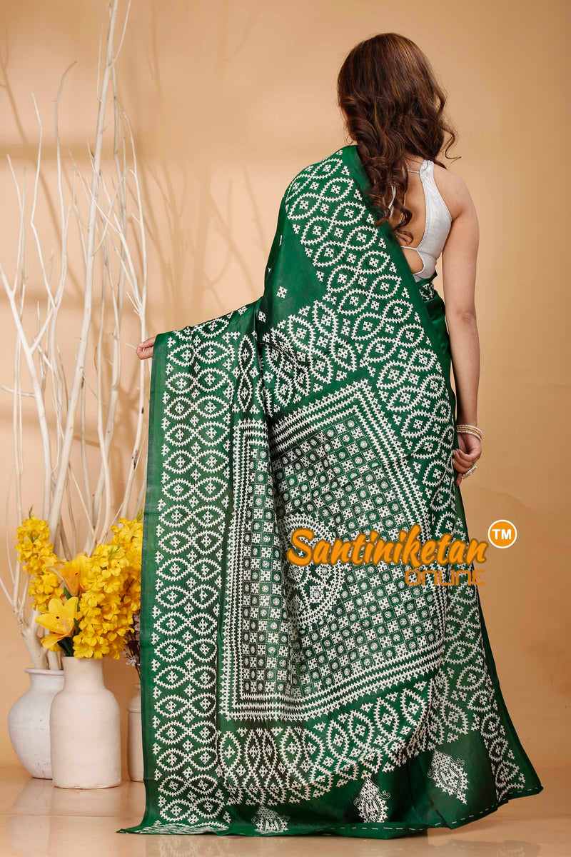 Pure Bangalore Silk Gujrati Stitch Saree SN202420943