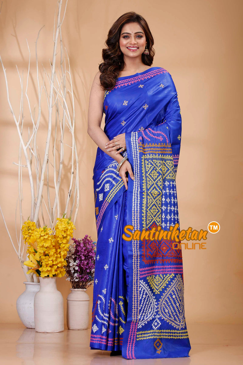 Pure Bangalore Silk Gujrati Stitch Saree SN202421074