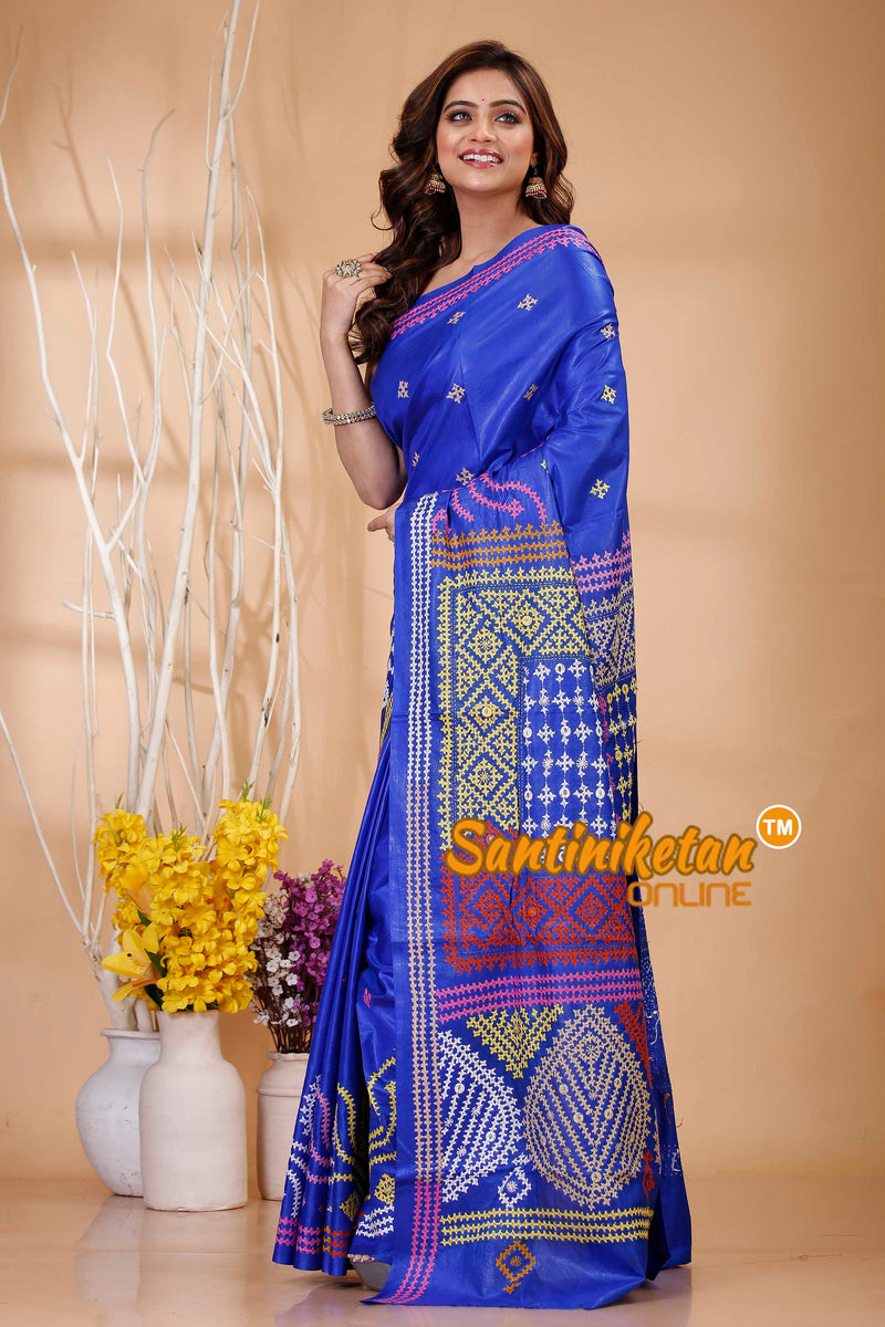 Pure Bangalore Silk Gujrati Stitch Saree SN202421074