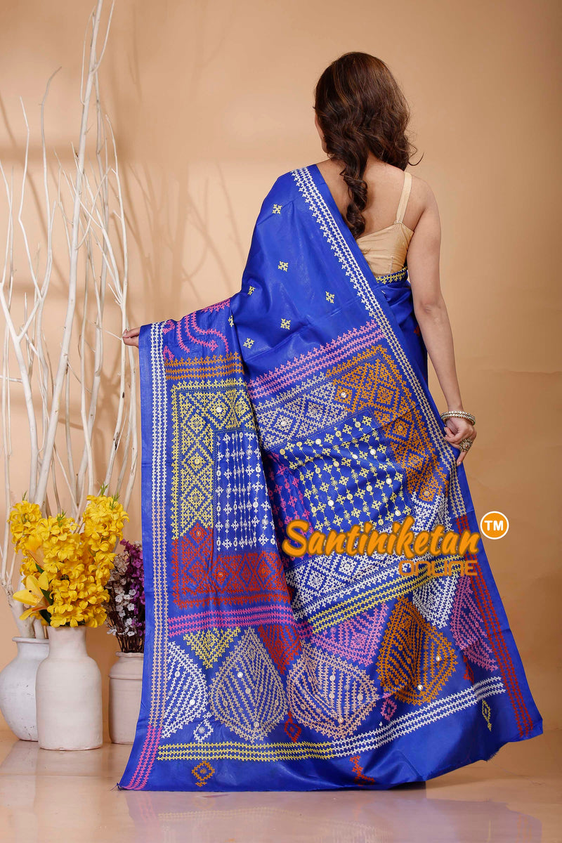 Pure Bangalore Silk Gujrati Stitch Saree SN202421074