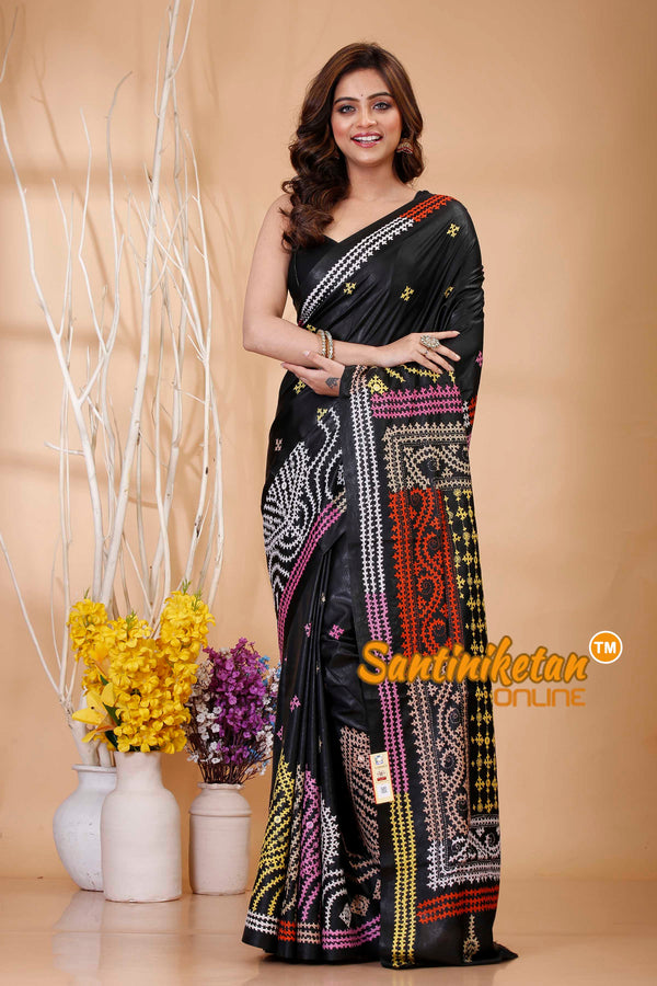 Pure Bangalore Silk Gujrati Stitch Saree SN202421140