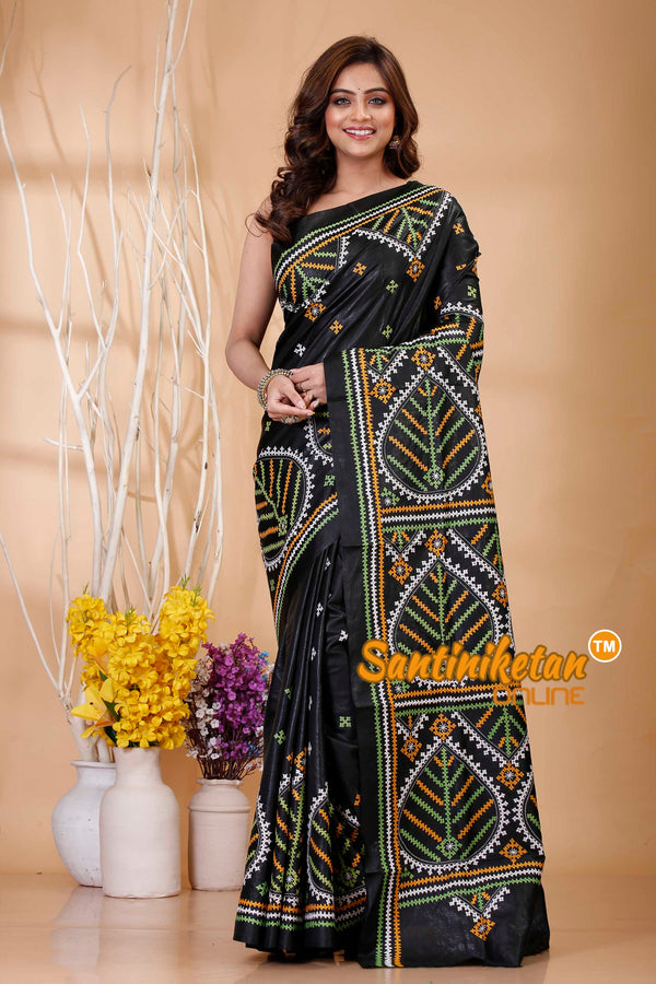 Pure Bangalore Silk Gujrati Stitch Saree SN202421145