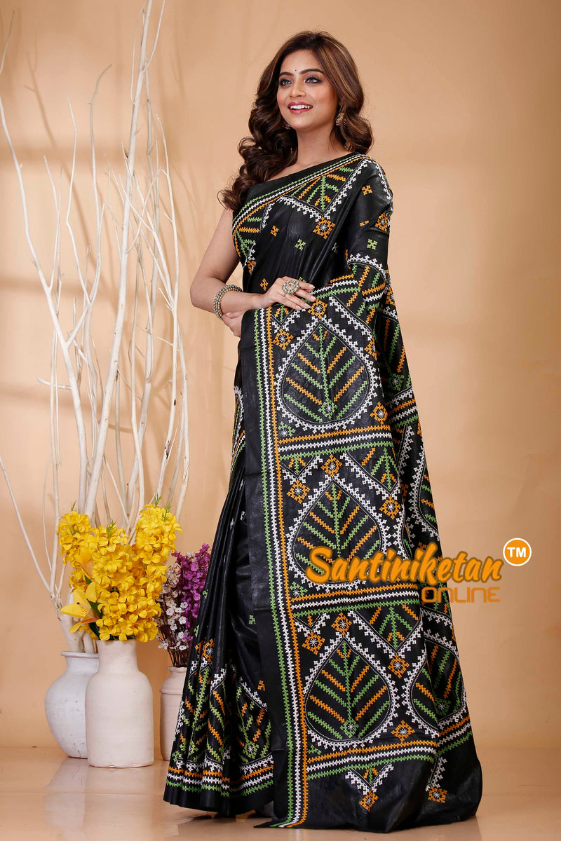 Pure Bangalore Silk Gujrati Stitch Saree SN202421145