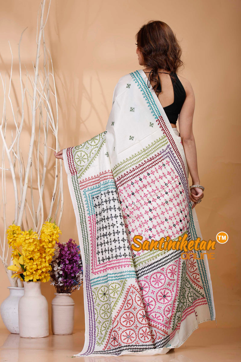 Pure Bangalore Silk Gujrati Stitch Saree SN202421150