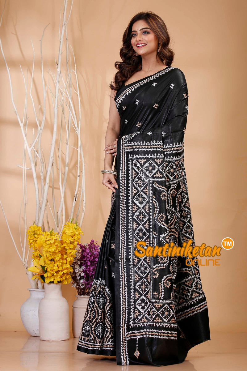 Pure Bangalore Silk Gujrati Stitch Saree SN202421155